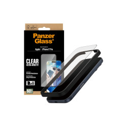PanzerGlass Screen protector | Apple | iPhone 17 Pro | Glass | Transparent | Ultra-Wide Fit w. EasyAligner