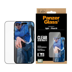 PanzerGlass Screen protector | Apple | iPhone Air | Glass | Transparent | Ultra-Wide Fit w. EasyAligner