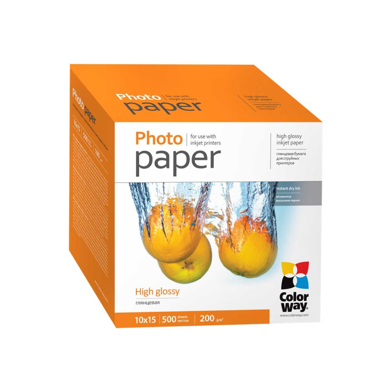 ColorWay Photo Paper, 500 sheets | 200 g/m | 10x15 | High Glossy