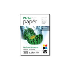 ColorWay Photo Paper, 50 sheets | 155 g/m | A4 | Dual-side High Glossy