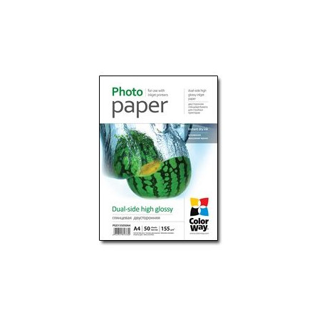 ColorWay Photo Paper, 50 sheets | 155 g/m | A4 | Dual-side High Glossy