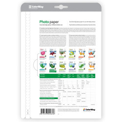 ColorWay Photo Paper, 50 sheets | 155 g/m | A4 | Dual-side High Glossy