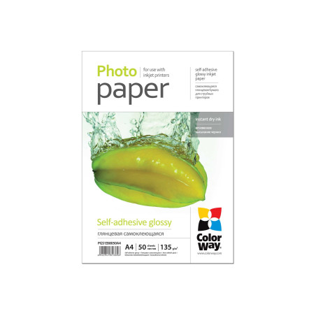 ColorWay Photo Paper, 50 sheets | 135 g/m | A4 | Glossy