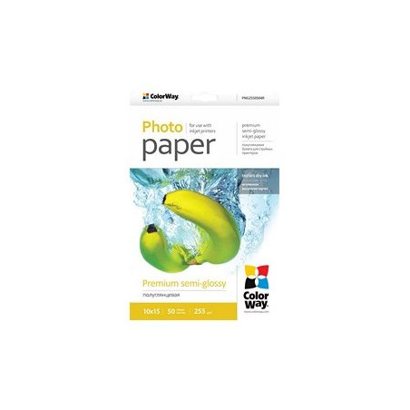 ColorWay Photo Paper, 50 sheets | 255 g/m | 10x15 | Premium Semi-Glossy