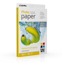 ColorWay Photo Paper, 50 sheets | 255 g/m | A4 | Premium Semi-Glossy