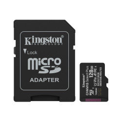 Kingston Canvas Select Plus | 128 GB | microSD | Flash memory class Class 10, UHS-I, U1/U3, video class 10/30, A1