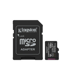 Kingston Canvas Select Plus | 128 GB | microSD | Flash memory class Class 10, UHS-I, U1/U3, video class 10/30, A1