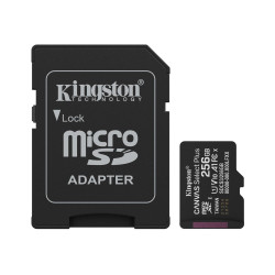 Kingston Canvas Select Plus | 256 GB | microSD | Flash memory class Class 10, UHS-I, U1/U3, video class 10/30, A1