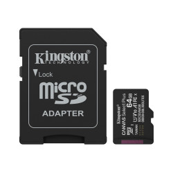 Kingston Canvas Select Plus | 64 GB | microSD | Flash memory class Class 10, UHS-I, U1/U3, video class 10/30, A1