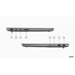 Lenovo IdeaPad Pro 5 14AKP10 | Luna Grey | 14 " | OLED | 2.8K | 2880 x 1800 pixels | Glossy | AMD Ryzen AI 5 | 340 | 24 GB | Sol
