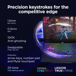 Lenovo Legion Pro 5 16IAX10 | Eclipse Black | 16 " | OLED | WQXGA | 2560 x 1600 pixels | Glossy | Intel Core Ultra 7 | 255HX | 3