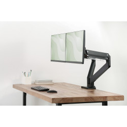 Digitus Desk Mount | DA-90427 | Adjustable Height, Rotate, Tilt, Swivel | 15-35 " | Maximum weight (capacity) 2x15 kg | Black
