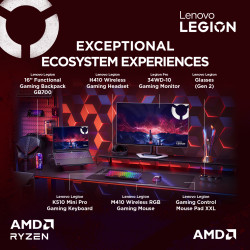 Lenovo Legion Pro 7 16AFR10H | Eclipse Black | 16 " | OLED | WQXGA | 2560 x 1600 pixels | 240 Hz | Glossy | AMD Ryzen 9 | 9955HX