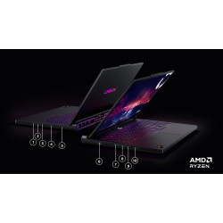 Lenovo Legion Pro 7 16AFR10H | Eclipse Black | 16 " | OLED | WQXGA | 2560 x 1600 pixels | 240 Hz | Glossy | AMD Ryzen 9 | 9955HX