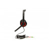 Gembird | MHS-002 Stereo headset | Built-in microphone | 3.5 mm | Black/Red