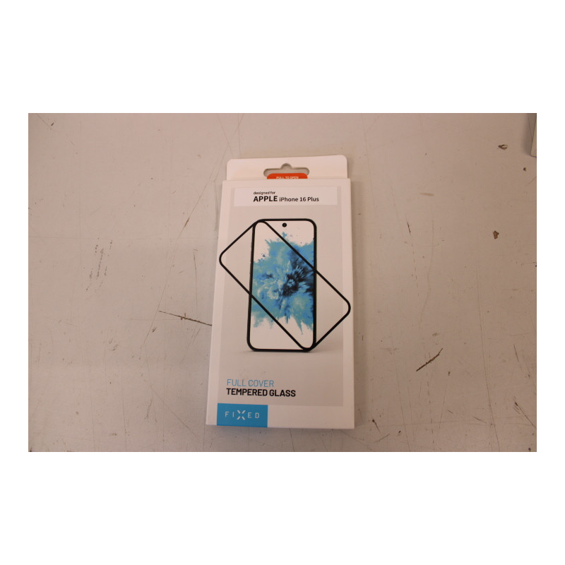 SALE OUT. FIXED Full Cover 2,5D Tempered Glass for Apple iPhone 16 Plus, black | Fixed | Full Cover 2.5D | Apple | iPhone 16 Plu