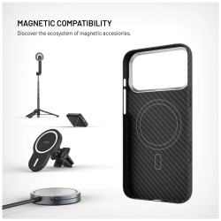Fixed MagVelar | Back cover | Apple | iPhone 17 Pro Max | Aramid fibers | Black