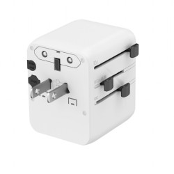 Gembird Universal travel power adapter | TPA-1A2C20-01-W | 20 W | Travel Adapter