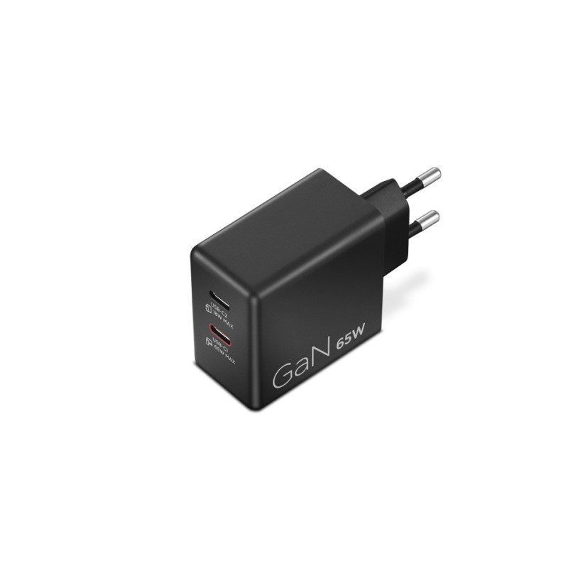Lenovo Dual USB-C 65W GaN Charger | USB-C | 65 W | Charger