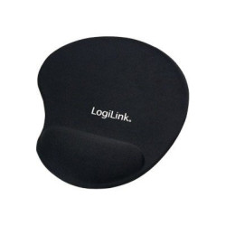 Mousepad with Gel Wrist Rest Support, | Logilink | ID0027 | Black