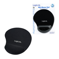 Mousepad with Gel Wrist Rest Support, | Logilink | ID0027 | Black