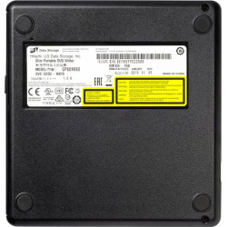 H.L Data Storage | Ultra Slim Portable DVD-Writer | GP60NB60 | Interface USB 2.0 | DVD R/RW | CD read speed 24 x | CD write spee