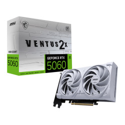 MSI GeForce RTX 5060 8G VENTUS 2X OC WHITE | NVIDIA | 8 GB | GeForce RTX 5060 | GDDR7 | HDMI ports quantity 1 | PCI Express Gen 