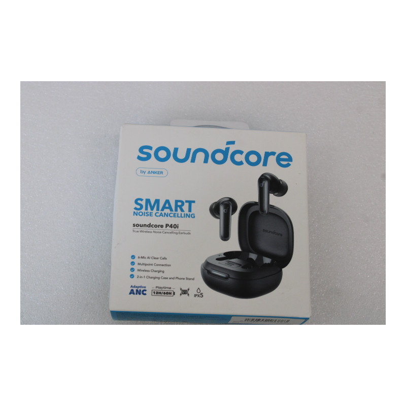 SALE OUT. Anker Soundcore P40i True-Wireless Earbuds, Black | Anker Soundcore True-Wireless Earbuds | P40i | Bluetooth | In-Ear 