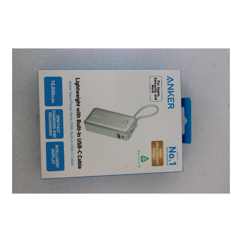 SALE OUT. | Anker 545 Nano Power Bank | A1259G61 | 10000 mAh | Green | UNPACKED, SCRATCHED ON TOP
