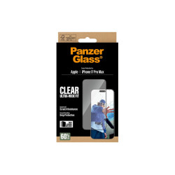 PanzerGlass Screen protector | Apple | iPhone 17 Pro Max | Glass | Transparent | Ultra-Wide Fit w. EasyAligner