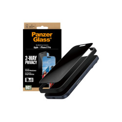 PanzerGlass Screen protector | Apple | iPhone 17 Pro | Glass | Transparent | Ultra-Wide Fit w. EasyAligner