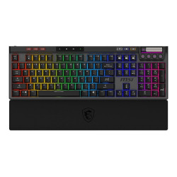 MSI STRIKE PRO WIRELESS | Gaming keyboard | Wireless | US | Black | 2.4 GHz Wireless, Bluetooth, USB 2.0 | Kailh Midnight Pro Si