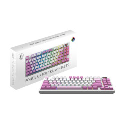 MSI FORGE GK600 TKL WIRELESS VIOLET | Gaming keyboard | Wireless | US | 2.4 GHz Wireless, Bluetooth, USB 2.0 | Mechanical Linear