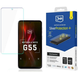 3MK | SilverProtect+ Anti-Microbial Film Wet-Mounted | Screen protector | Motorola | Moto G55 5G | Transparent