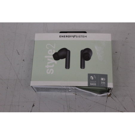 SALE OUT. Energy Sistem Earphones True Wireless Style 2 Graphite (True Wireless Stereo, BT 5.1, Deep Bass, Charging Case) | Ener