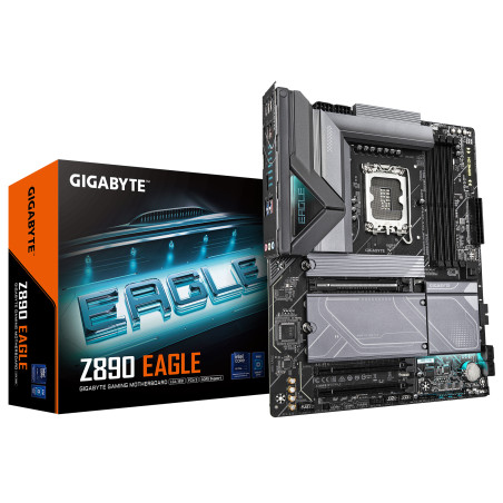 Gigabyte Z890 EAGLE | Processor family Intel | Processor socket LGA1851 | DDR5 | Supported hard disk drive interfaces M.2, SATA 