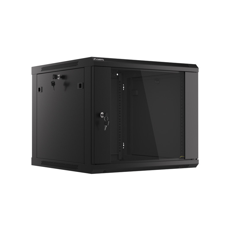 Lanberg | Rack cabinet 19" wall-mount 9U/600x600 (flat pack) V2 | WF01-6609-10B | Black