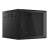 Lanberg | Rack cabinet 19" wall-mount 9U/600x600 (flat pack) V2 | WF01-6609-10B | Black