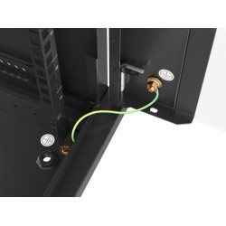 Lanberg | Rack cabinet 19" wall-mount 9U/600x600 (flat pack) V2 | WF01-6609-10B | Black