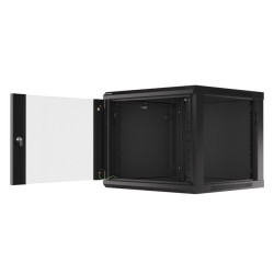 Lanberg | Rack cabinet 19" wall-mount 9U/600x600 (flat pack) V2 | WF01-6609-10B | Black