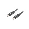 Lanberg USB-C 2.0 Cable, Quick Charge 4.0 | CA-CMCM-40CU-0018-BK | USB Type-C to USB Type-C | 1.8 m