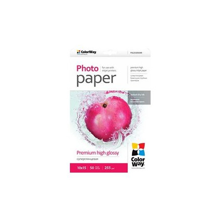 ColorWay Photo Paper, 50 sheets | 255 g/m | 10x15 | Premium High Glossy