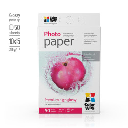 ColorWay Photo Paper, 50 sheets | 255 g/m | 10x15 | Premium High Glossy