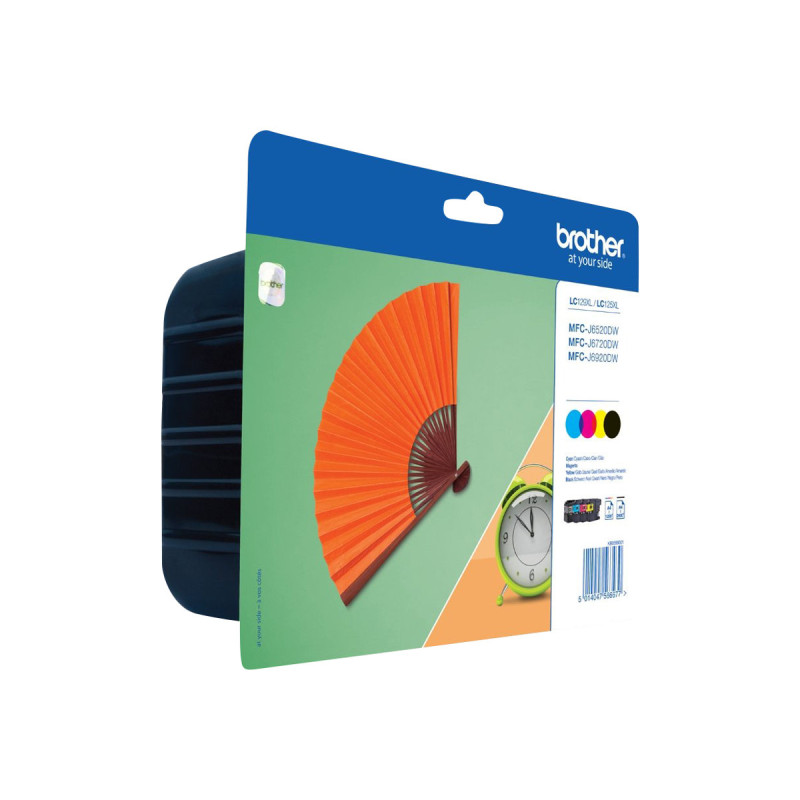 Brother LC129XLVALBP | Ink Cartridge | Black, Cyan, Magenta, Yellow