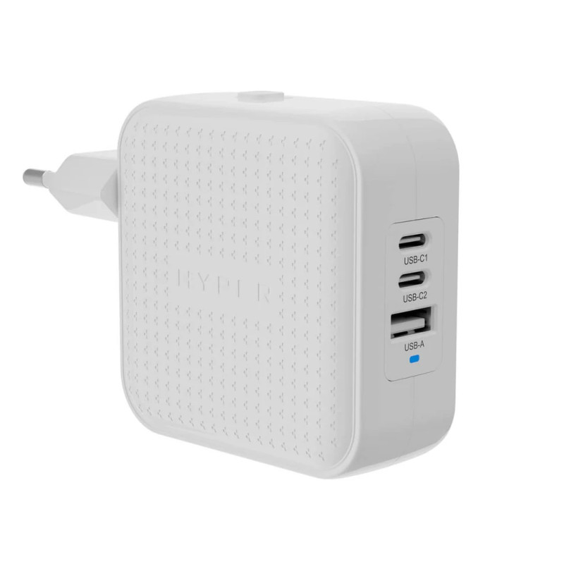 Hyper HyperJuice 70W USB-C GaN Travel Charger, White | HJ1003WHWWGL
