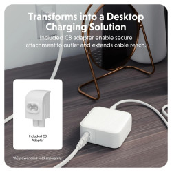 Hyper HyperJuice 70W USB-C GaN Travel Charger, White | HJ1003WHWWGL