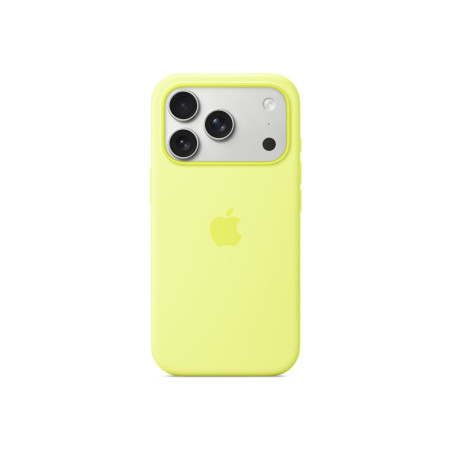 Apple iPhone 17 Pro Silicone Case with MagSafe Neon Yellow | Apple