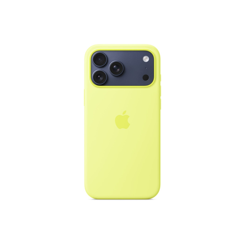 Apple iPhone 17 Pro Max Silicone Case with MagSafe Neon Yellow | Apple