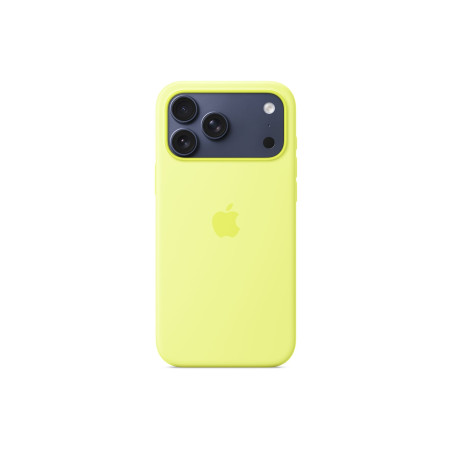 Apple iPhone 17 Pro Max Silicone Case with MagSafe Neon Yellow | Apple