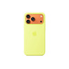 Apple iPhone 17 Pro Max Silicone Case with MagSafe Neon Yellow | Apple